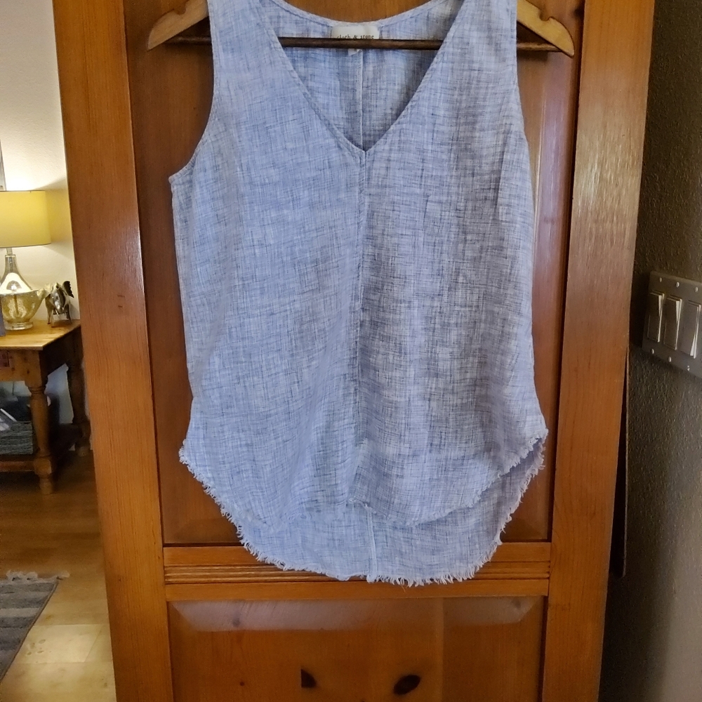 Anthropologie Cloth And Stone Tank Beautiful Used Condition Size S - Picture 2 of 11